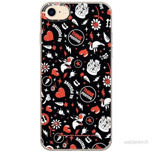 ERT GROUP mobiltelefonfodral för Iphone 7/8/ SE 2/ 3 originalt och officiellt licensierat Looney Tunes mönster 027, fodral tillverkad av TPU plast 5905795132965