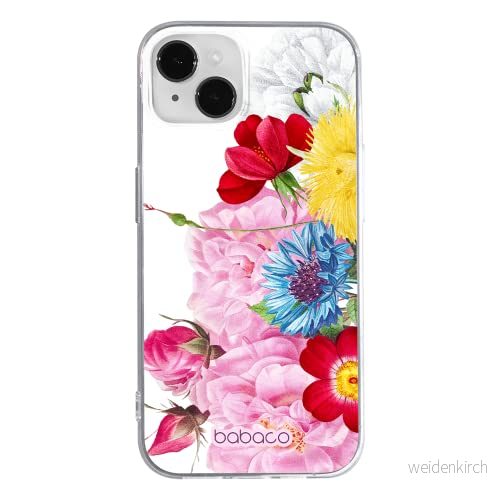ERT GROUP mobiltelefonfodral för Apple Iphone 14 PLUS originalt och officiellt licensierat Babaco mönster Flowers 056 optimalt anpassad till formen på mobiltelefonen, fodral tillverkad av TPU plast 5905131903969