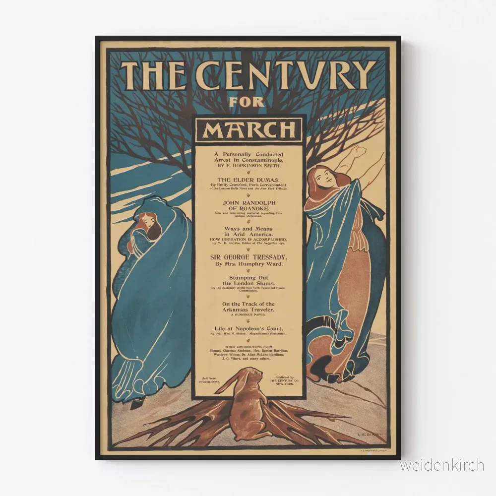 Vintageposter The Century för mars – Retro väggdekoration Vintageposter The Century för mars – Retro väggdekoration
