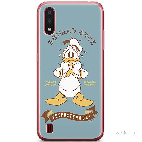 ERT GROUP mobiltelefonfodral för Samsung A01 originalt och officiellt licensierat Disney mönster Donald 004 optimalt anpassad till formen på mobiltelefonen, fodral tillverkad av TPU plast 5904805429729