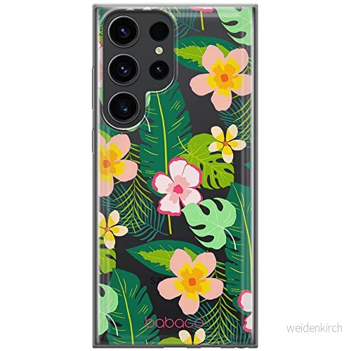ERT GROUP mobiltelefonfodral för Samsung S23 ULTRA originalt och officiellt licensierat Babaco mönster Flowers 019 optimalt anpassad till formen på mobiltelefonen, gedeeltelijk transparant 5905511468101