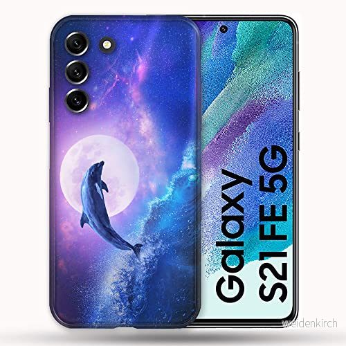 Fodral för Samsung Galaxy S21 FE / S21FE djur delfin våg 3614848198378