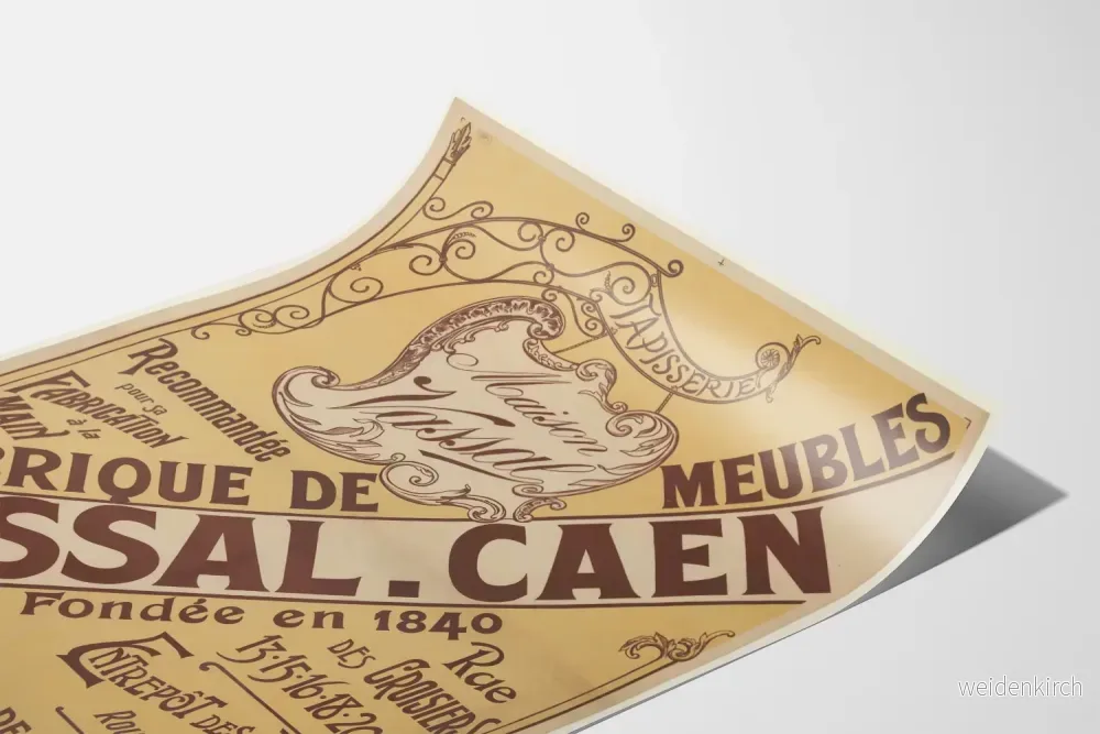 Vintageposter Maison Vassal Möbelframställning i Caen - Bild 3