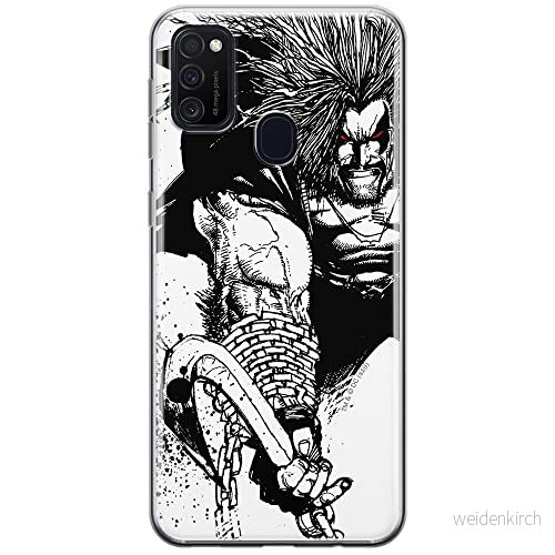 ERT GROUP mobiltelefonfodral för Samsung M21 originalt och officiellt licensierat DC mönster Lobo 004 optimalt anpassad till formen på mobiltelefonen, fodral tillverkad av TPU plast 5903537846231