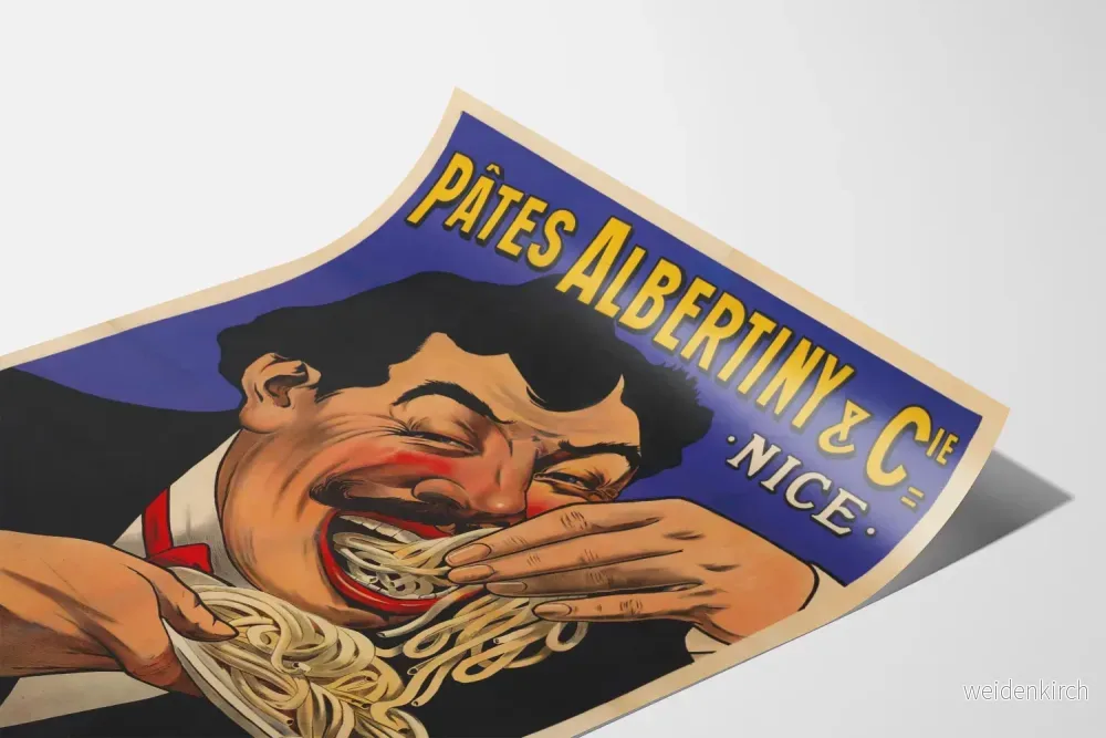 Vintageposter Albertiny & Cie - Retro väggdekoration - Bild 3