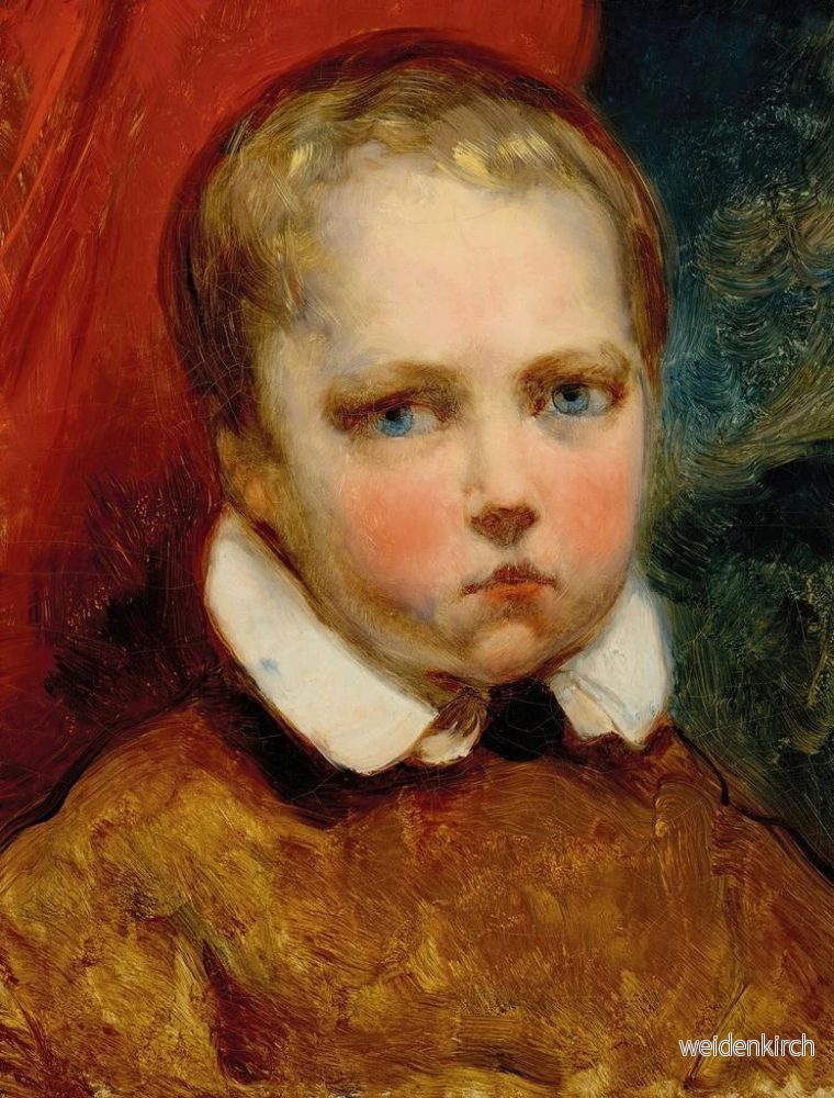 Målning av pojke vid namn Léon - Ary Scheffer | Konsttryck - Bild 2