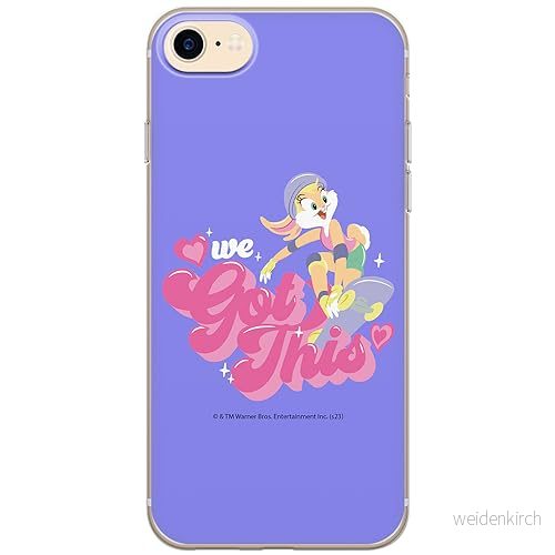ERT GROUP mobiltelefonfodral för Iphone 7/8/ SE 2/ 3 originalt och officiellt licensierat Looney Tunes mönster Lola 004 anpassad till formen på mobiltelefonen, fodral tillverkad av TPU plast 5905795065928