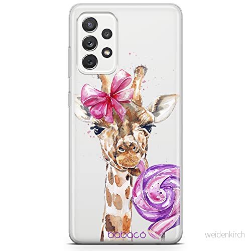 ERT GROUP mobiltelefonfodral för Samsung A73 5G originalt och officiellt licensierat Babaco mönster Giraffe 001 optimalt anpassad till formen på mobiltelefonen, gedeeltelijk transparant 5904805521973