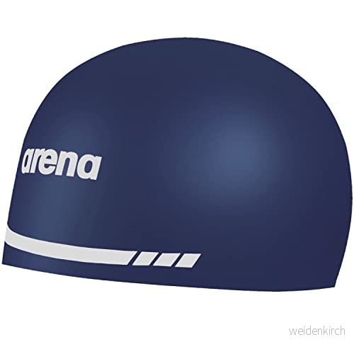 Arena 3D mjuk USA unisex racing badmössa för kvinnor och män, 100% silikon, marinblå, stor 3468335996394
