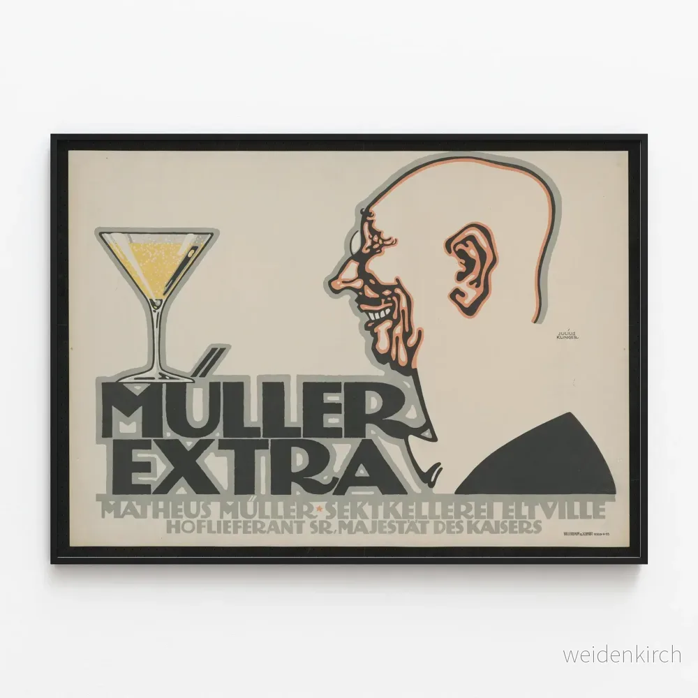 Vintage Müller Extra poster för väggdekoration Vintage Müller Extra poster för väggdekoration