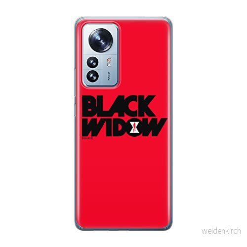 ERT GROUP mobiltelefonfodral för Xiaomi 12 / 12X originalt och officiellt licensierat Marvel mönster Black Widow 010 optimalt anpassad till formen på mobiltelefonen, fodral tillverkad av TPU plast 5905511484217