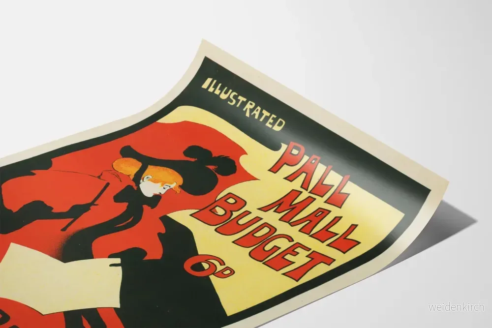 Vintageillustrerad Pall Mall Budget-serie Nyhetsposter - Bild 3