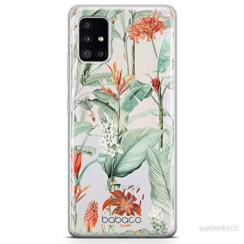 ERT GROUP mobiltelefonfodral för Samsung A51 originalt och officiellt licensierat Babaco mönster Flowers 048 optimalt anpassad till formen på mobiltelefonen, gedeeltelijk transparant 5905131339539