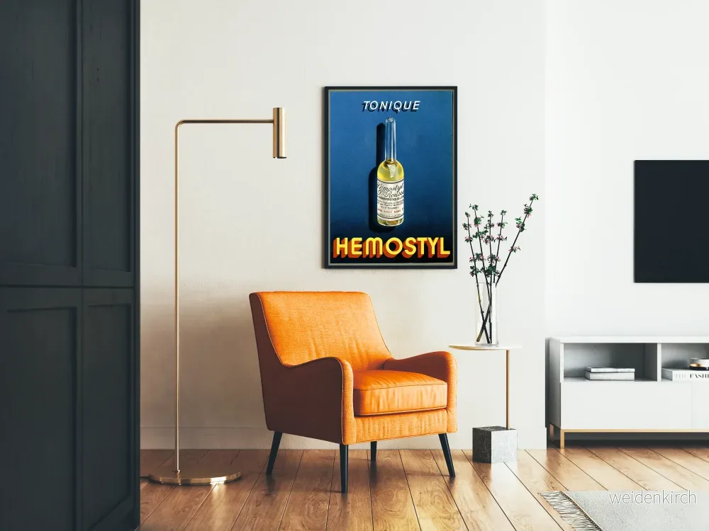 Vintageposter Tonique Hemostyl för väggdekoration - Bild 2