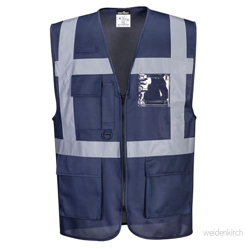 Portwest F476 Iona Verkställande Väst, Regelbunden, Storlek L, Royalblå 5036108214273