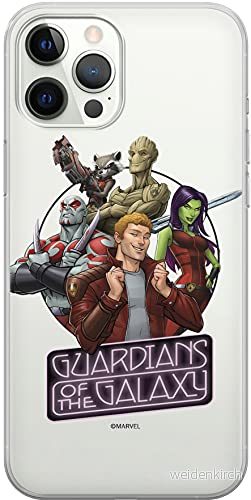 ERT GROUP mobiltelefonfodral för Apple Iphone 12/12 PRO originalt och officiellt licensierat Marvel mönster Guardians of the Galaxy 009, gedeeltelijk transparant 5903537987675