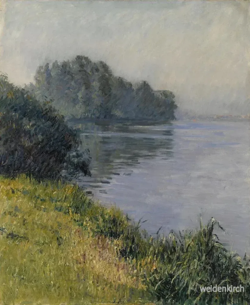 Målning La Seine à l’île Marante par temps brumeux av Gustave Caillebotte | Konsttryck - Bild 2
