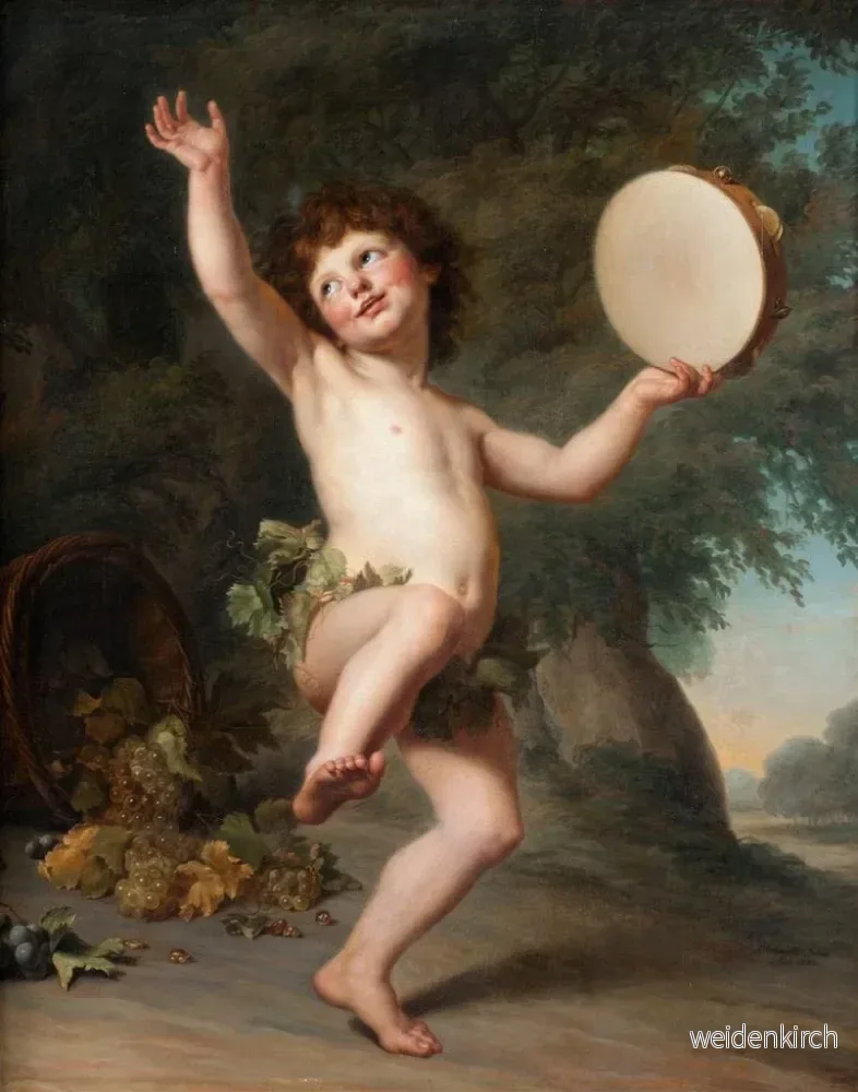 Målning Cupidon som Bacchus - Adolf Ulrik Wertmüller | Konsttryck - Bild 2