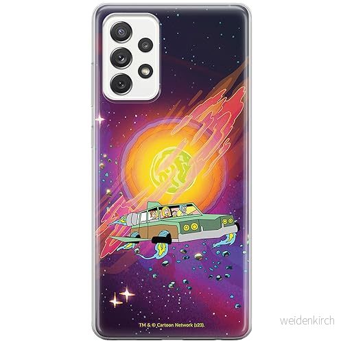 ERT GROUP mobiltelefonfodral för Samsung A73 5G originalt och officiellt licensierat Rick and Morty mönster & 046 anpassad till formen på mobiltelefonen, fodral tillverkad av TPU plast 5905795050221