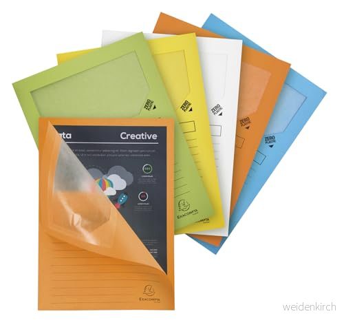 Paquet de 25 chemises a fenetre forever 120g/m coloris pastel assortis 22x31cm 3130630502609