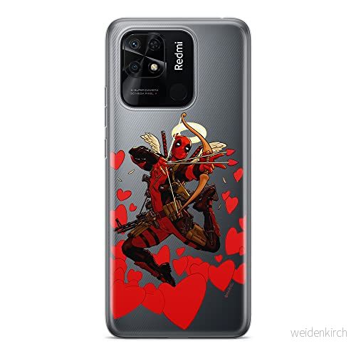 ERT GROUP mobiltelefonfodral för Xiaomi REDMI 10C originalt och officiellt licensierat Marvel mönster Deadpool 011 optimalt anpassad till formen på mobiltelefonen, gedeeltelijk transparant 5905511535247