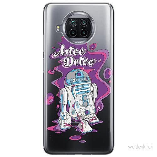 ERT GROUP mobiltelefonfodral för Xiaomi MI 10T LITE/REDMI NOTE 9 PRO 5G originalt och officiellt licensierat Star Wars mönster R2D2 002, gedeeltelijk transparant 5903537158556