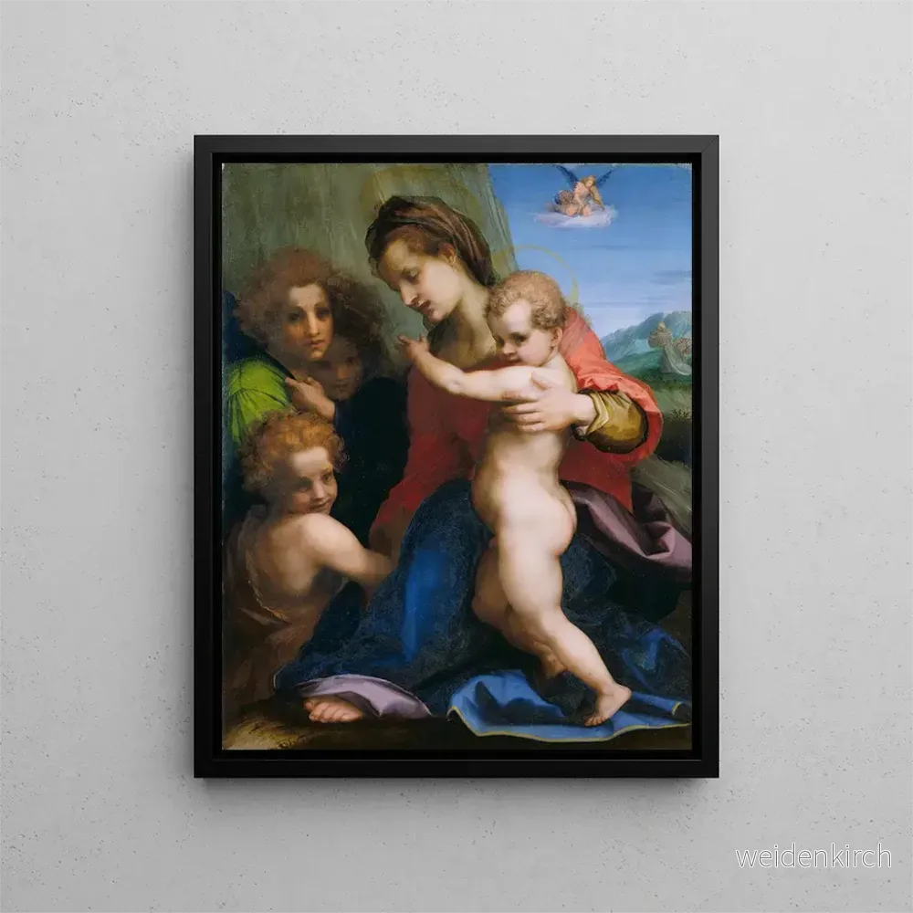 Målning La Vierge à l’Enfant avec l’enfant Baptiste – Andrea del Sarto | Konsttryck Målning La Vierge à l’Enfant avec l’enfant Baptiste – Andrea del Sarto | Konsttryck