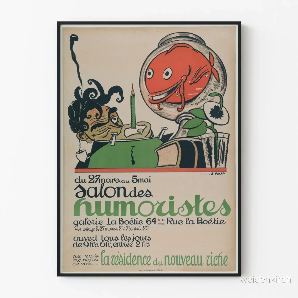 Posters för Humoristgalleriet La Boétie
