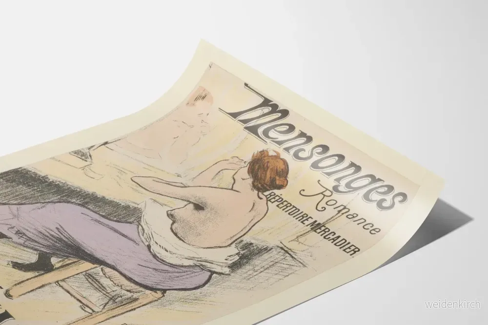 Vintageposter Mansonges Romance - Musikväggdekoration - Bild 3