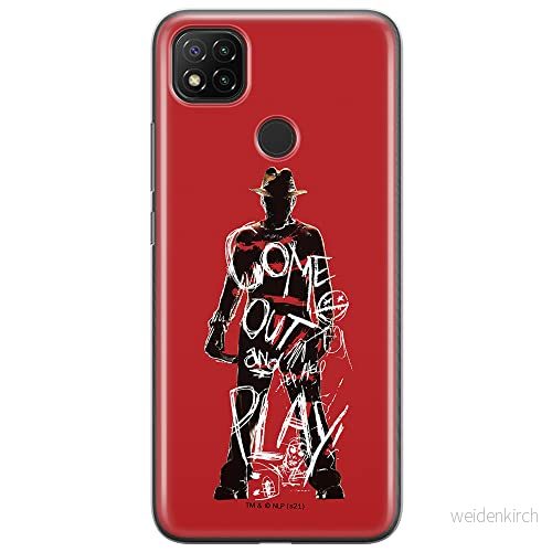 ERT GROUP mobiltelefonfodral för Xiaomi REDMI 9C originalt och officiellt licensierat Horror mönster Nightmare of Elm Street 006 anpassad till formen på mobiltelefonen, fodral tillverkad av TPU plast 5905511083960