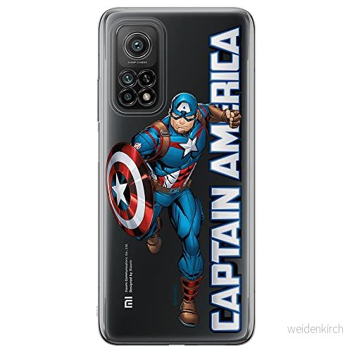 ERT GROUP mobiltelefonfodral för Xiaomi Redmi Note 11T 5G/11S 5G/POCO M4 Pro 5G originalt och officiellt licensierat Marvel mönster Captain America 030, gedeeltelijk transparant 5904805628436