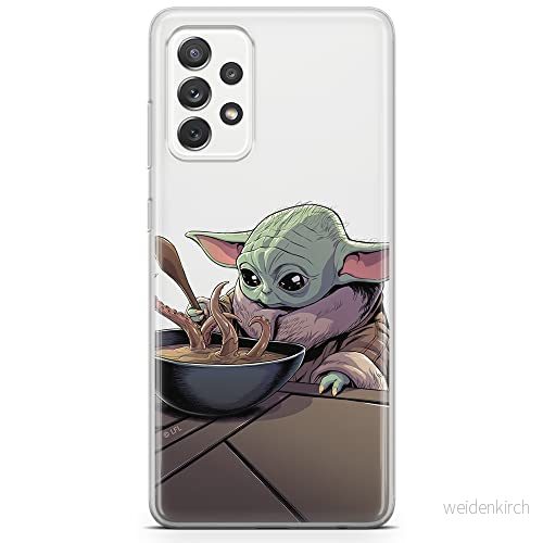 ERT GROUP mobiltelefonfodral för Samsung A73 5G originalt och officiellt licensierat Star Wars mönster Baby Yoda 027 optimalt anpassad till formen på mobiltelefonen, gedeeltelijk transparant 5904805519031