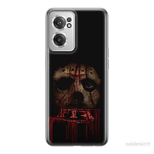 ERT GROUP mobiltelefonfodral för Oneplus NORD CE 2 originalt och officiellt licensierat Horror mönster Friday the 13th 013 anpassad till formen på mobiltelefonen, fodral tillverkad av TPU plast 5905511293628