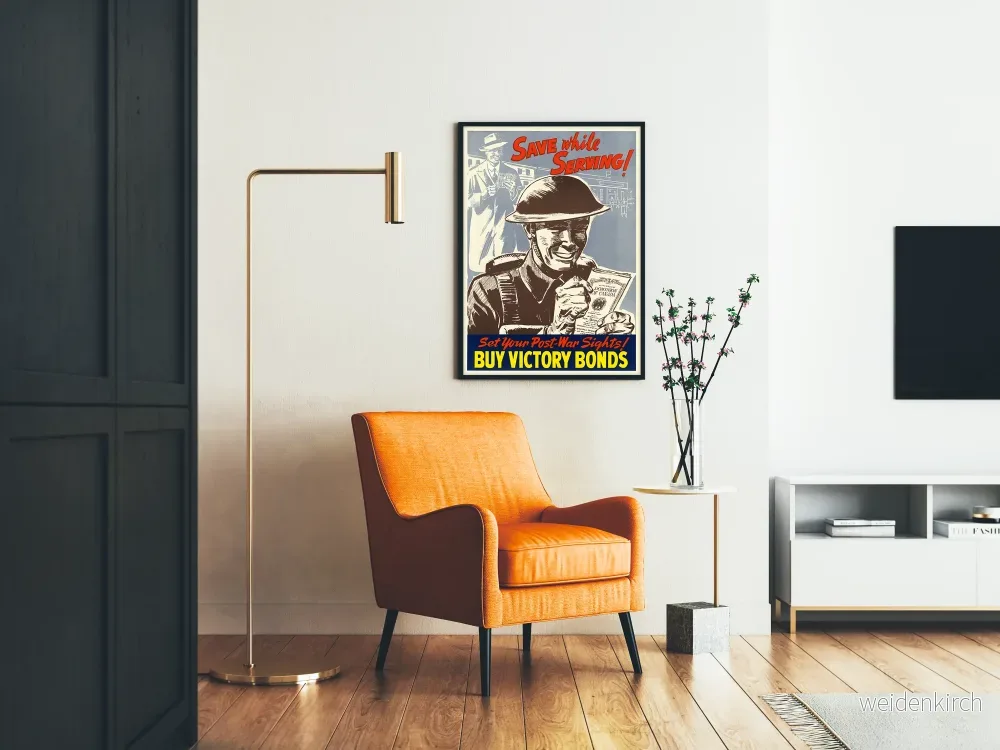 Vintage propagandaposter för att köpa segerobligationer - Bild 2