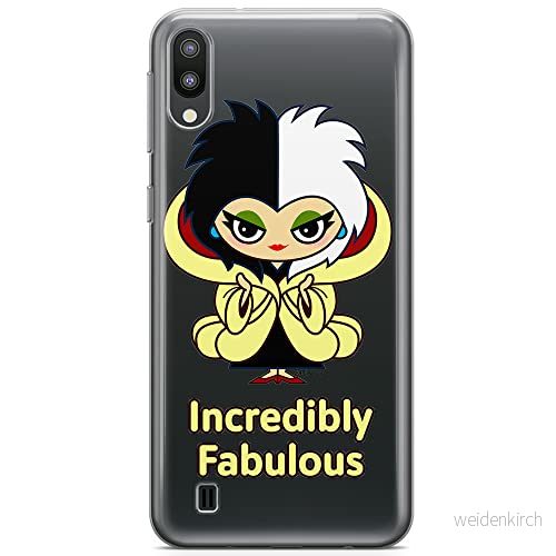 ERT GROUP mobiltelefonfodral för Samsung M10 originalt och officiellt licensierat Disney mönster Cruella 006 optimalt anpassad till formen på mobiltelefonen, gedeeltelijk transparant 5905131489920