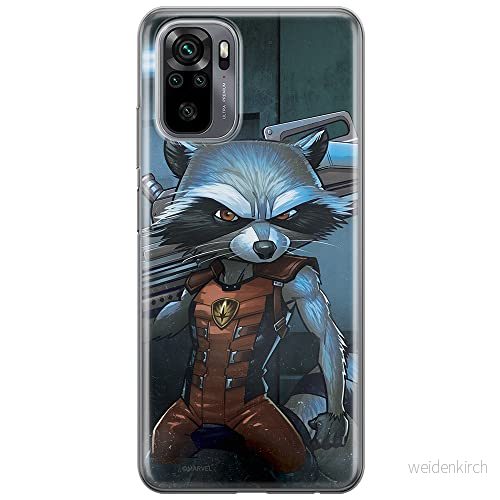 ERT GROUP mobiltelefonfodral för Xiaomi REDMI NOTE 10/ 10S originalt och officiellt licensierat Marvel mönster Rocket 001 anpassad till formen på mobiltelefonen, fodral tillverkad av TPU plast 5903537192666