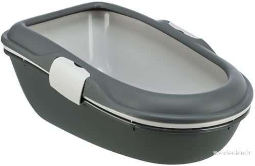 Trixie Berto cat litter tray with rim separating system 39 x 22 59 cm grey/pastel blue/granite 4011905401546