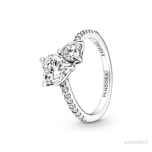 PANDORA Damen Ring "MOM mit Herz" Silber Zirkonia 191149C01 58 5700302980097