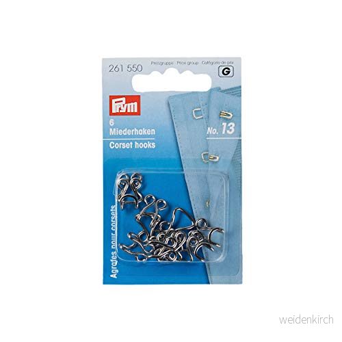 Prym Behåss Svart Nej.13 Korsett Krokar och Ögon 6 Bitar 4002272615490
