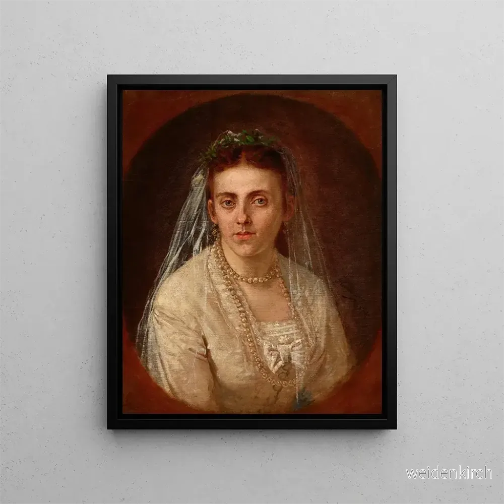 Målning Portrait de Sydonia Wakulska - Antoni Kozakiewicz | Konsttryck
