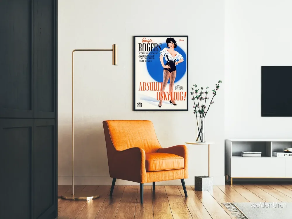 Vintagefilmaffisch för Absolut oskyldig med Ginger Rogers - Bild 2