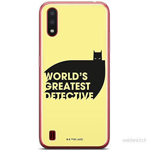 ERT GROUP mobiltelefonfodral för Samsung A01 originalt och officiellt licensierat DC mönster Batman 051 optimalt anpassad till formen på mobiltelefonen, fodral tillverkad av TPU plast 5905131540041