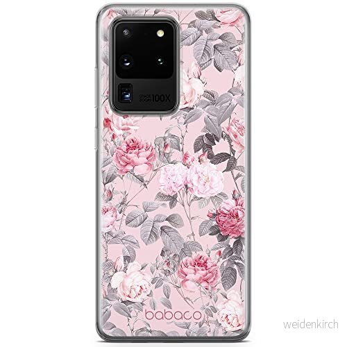 ERT GROUP mobiltelefonfodral för Samsung S20 ULTRA / S11 PLUS originalt och officiellt licensierat Babaco mönster Flowers 054 anpassad till formen på mobiltelefonen, fodral tillverkad av TPU plast 5905131351623