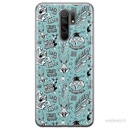 ERT GROUP mobiltelefonfodral för Xiaomi REDMI 9 originalt och officiellt licensierat Looney Tunes mönster 004 optimalt anpassad till formen på mobiltelefonen, fodral tillverkad av TPU plast 5903040290613
