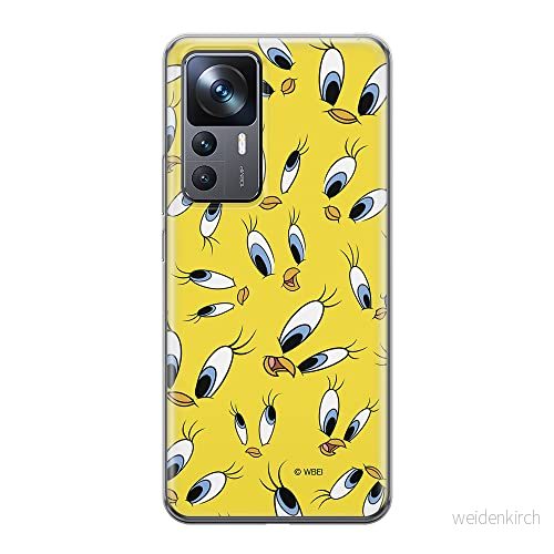 ERT GROUP mobiltelefonfodral för Xiaomi 12T/12T pro/K50 Ultra originalt och officiellt licensierat Looney Tunes mönster Tweety 006, fodral tillverkad av TPU plast 5905511581077