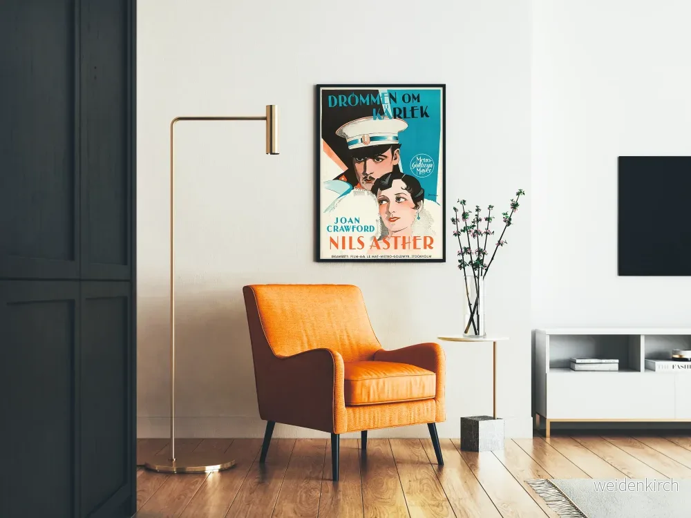 Vintageaffisch Drömmen Om Kärlek - Retro väggdekorationsposter - Bild 2