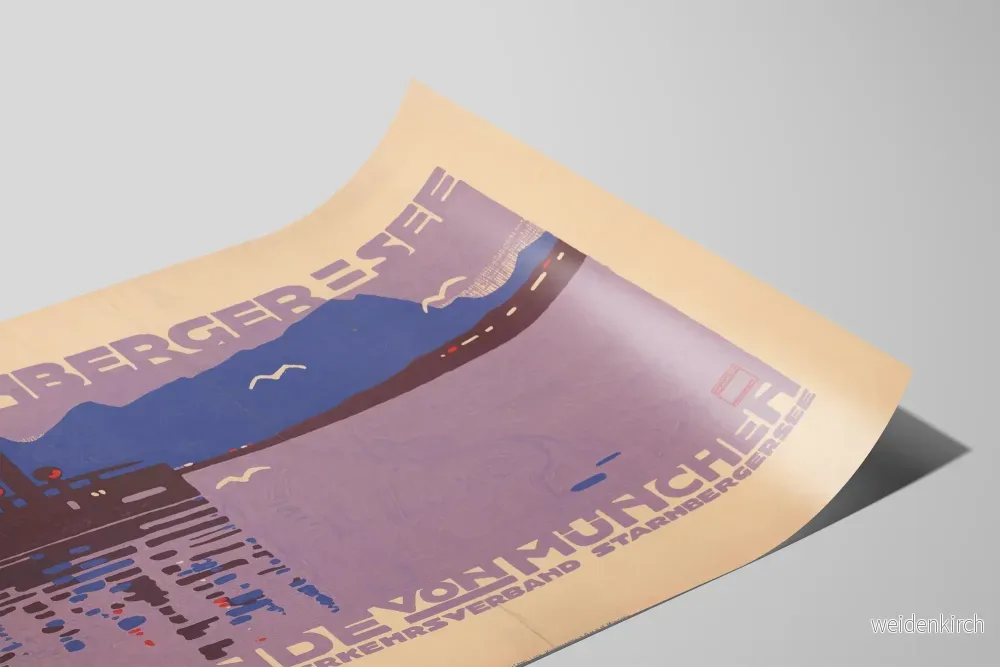 Vintageposter av Starnbergsjön, 30 minuter från München - Bild 2