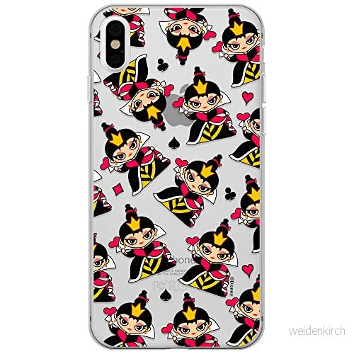 ERT GROUP mobiltelefonfodral för Iphone X/XS originalt och officiellt licensierat Disney mönster Queen of Hearts 002 optimalt anpassad till formen på mobiltelefonen, gedeeltelijk transparant 5905131432711