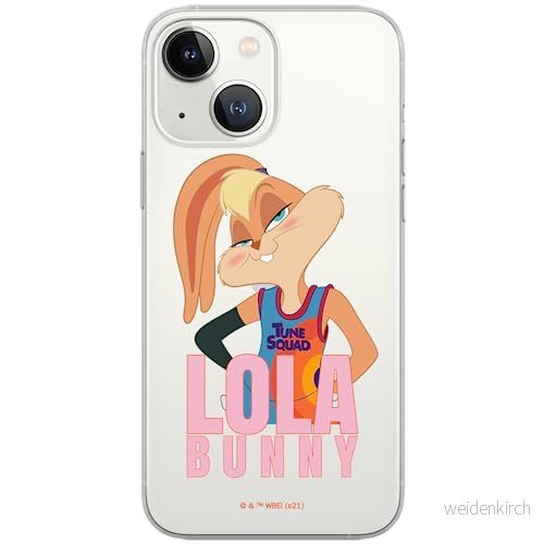 ERT GROUP mobiltelefonfodral för Iphone 13 originalt och officiellt licensierat Looney Tunes mönster Space Jam 021 optimalt anpassad till formen på mobiltelefonen, gedeeltelijk transparant 5905511055295