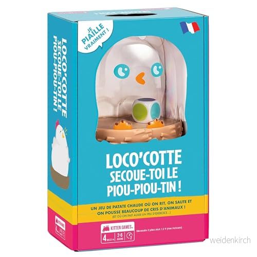 Asmodee Exploding Kittens Loco'Cotte Brädspel Barn och Familjespel Från 4 år 2 till 6 spelare 20 min Svensk version 810083047386
